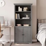 vidaXL Regal za knjige BODO sivi 80x40x172 cm od masivne borovine | shoptok.hr