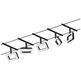 PAULMANN 94485 - Komplet 5xLED/4,8 W sajlni sistem FRAME 230 V crna | Eponuda.com