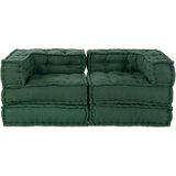  Modularni pouf 2 komada Zeleni materijal | shoptok.hr