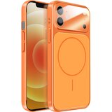 AVIZAR Ovitek za iPhone 12 MagSafe mat steklo AG Glass, Oranžna, (5000274829) | Shoptok.si