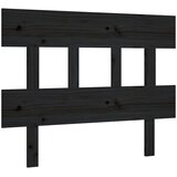  Uzglavlje za krevet crni 103,5 x 3 x 81 cm od masivne borovine | shoptok.hr