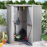  Vrtno spremište sivo 180,5 x 97 x 209,5 cm pocinčani čelik | shoptok.hr