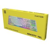 Hator Gravity TKL tipkovnica Igranje USB QWERTY US Engleski Bijelo | Shoptok.si
