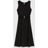 Moodo Women's midi dress with belt - black | Eponuda.ba
