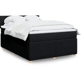  Krevet s oprugama i madracem crni 140x200 cm od tkanine | shoptok.hr