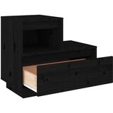  Noćni ormarići 2 kom Crno 60x34x51 cm od masivne borovine | shoptok.hr
