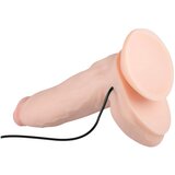 Real Fantasy Dwane - vibrator na baterije, pripenjalni vibrator 31cm (naravni) | Shoptok.si
