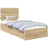vidaXL konstrukcija postelje sonoma hrast 90 x 200 cm konstruiran les, (5000102150) | Shoptok.si