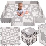  Pjenasta podloga puzzle 150 x 150 cm sivo bijele | shoptok.hr