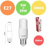 Avide led žarnica - sijalka stick E27 T37 9W toplo bela 3000K Cene