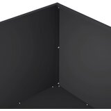  Vrtna saksija Crna 60 x 60 x 40 cm Čelična vrata | shoptok.hr