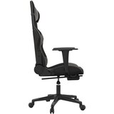  Gaming stol z oporo za noge črno in sivo umetno usnje, (21152285) | Shoptok.si