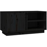 TV ormarić Crna 80 x 35 x 40,5 cm od masivne borovine | Eponuda.com