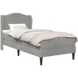  Okvir za krevet 2 kom. Svjetlosiva 90 x 190 cm Baršun - Svjetlosiva 90 x 190 cm | shoptok.hr