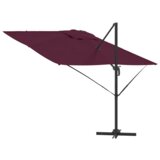  Roma dežnik Rdeča 286 x 285 x 265 cm Poliester in aluminij, (5000045840) | Shoptok.si