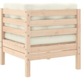  Kutna vrtna sofa s krem jastucima od masivne borovine | shoptok.hr