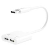 XO adapter NB-R172C Type-C to Type-C audio cable Bijeli | Eponuda.ba