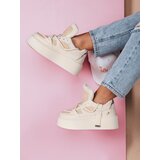 DStreet Sneakersy damskie na wysokiej platformie UPSOLE natura | Shoptok.si