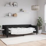  Dnevni krevet crni 80 x 200 cm od tkanine | shoptok.hr
