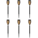 vidaXL Sončne luči za zunanjo uporabo z zemeljskim klinom 6 pcs ABS, (5000358838) | Shoptok.si
