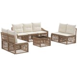  Vrtna sedežna garnitura 8 pcs Bež poli ratan, (5000270845) | Shoptok.si