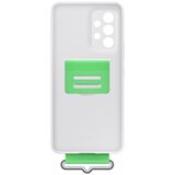 Samsung galaxy A53 5G silikonski ovitek s paščkom, bel | Shoptok.si