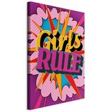  Slika - Energy of Colors (1-part) - English Text on Colorful Background 60x90 Na talijanskom platnu | shoptok.hr