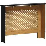  Pokrov za radijator crni 112 x 19 x 81,5 cm MDF | shoptok.hr