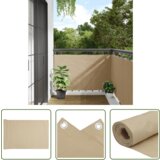  The Living Store Balkonsko Platno Oksford Tekstil 90x400 cm Bež Barve -, (21743674) | Shoptok.si