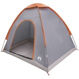 vidaXL Kamping šator 2-osobni Siva i narančasta - Siva i narančasta Za 2 osobe | shoptok.hr