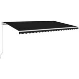  Tenda na ručno uvlačenje s LED svjetlima 500 x 300 cm antracit Cijene