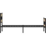  Metalni okvir kreveta bez madraca boja hrasta sonome 100x190 cm | shoptok.hr