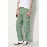 thisisneverthat Pamučne hlače boja: zelena, ravni kroj, TN241WPARP02