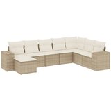 Maison Chic Seti vrtnega pohištva - Vrtna garnitura - Vrtni pohištvo set 8-delna z blazinami bež poli ratan, (21800802) | Shoptok.si