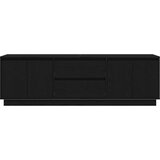 vidaXL TV ormarić s LED svjetlima crni 160,5x41x50 cm | shoptok.hr