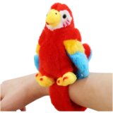 Plišana papiga u obliku narukvice 13 cm - crvena | shoptok.hr