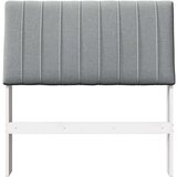 vidaXL tapecirano vzglavje svetlo siva 90 cm masivno borovo les | Shoptok.si