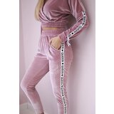 Kesi Velour set with Queen inscription dark powder pink | shoptok.hr