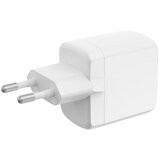 Ksix Gan ultrabrzi zidni punjač 45W PD & PPS, 1 x USB-C + 1 x USB-A, bijeli | shoptok.hr