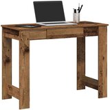 vidaXL Pisalna miza starinski les 100x45x75 cm inženirski les | Shoptok.si
