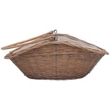  Košara za drva za ogrjev s ručkom 60x44x55 cm Prirodna vrba | shoptok.hr