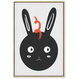  Slika - Rabbit Sees Everything (1 Part) Vertical 60x90 U prirodnom drvenom okviru | shoptok.hr