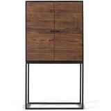 GINER Y COLOMER Omarica iz palisandra z rjavimi kovinskimi nogami, (22147558) | Shoptok.si