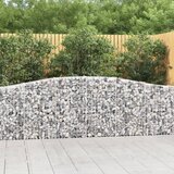  Lučne gabionske košare 2 kom 400x30x80/100 cm pocinčano željezo | shoptok.hr