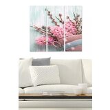 Wallity MDF100866280 multicolor decorative mdf painting (3 pieces) Cene