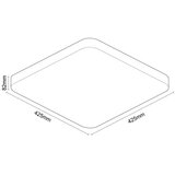  LED prigušiva stropna svetiljka OPAL LED/48W/230V Wi-Fi Tuya + daljinski upravljač | Eponuda.com