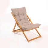 vrtna stolica 59x90x44cm smeđe-bež boje