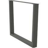  Noge jedilne mize V-oblika 2 kosa Antracit 100x(72-73,3) cm | Shoptok.si