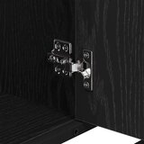 vidaXL Komplet pohištva za kopalnico 4 pcs Črni hrast 80 x 33 x 60 cm | Shoptok.si