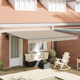 vidaXL ročna retraktibilna tenda bež 400x300 cm, zamenjava tenda za okvir 4x3 m bež Cene